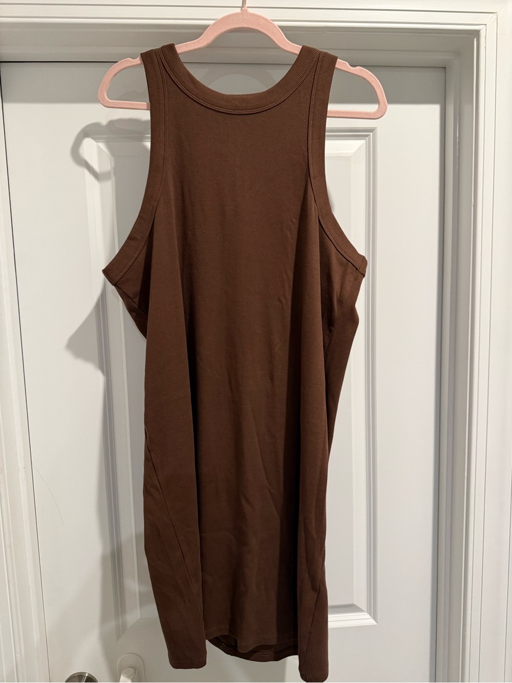 Old Navy Brown Ribbed Tank Mini Dress Sleeveless XXL NWOT